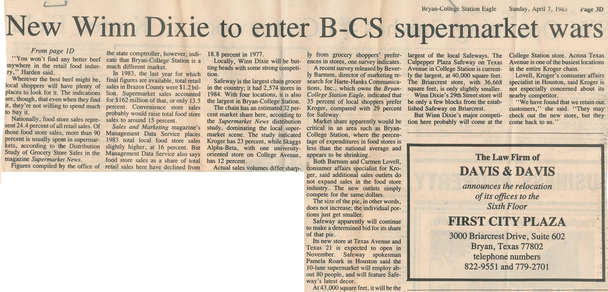 The Eagle Archives: Winn-Dixie